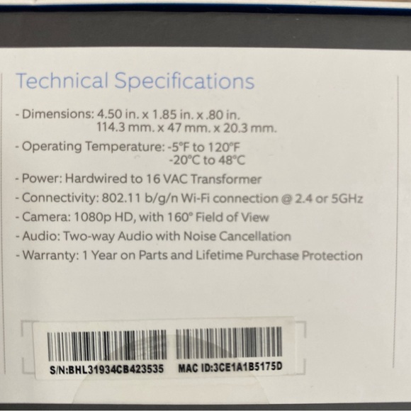 RING VIDEO DOORBELL PRO - HARDWIRED VIDEO DOORBELL (Includes 4 faceplates) - Picture 7 of 8